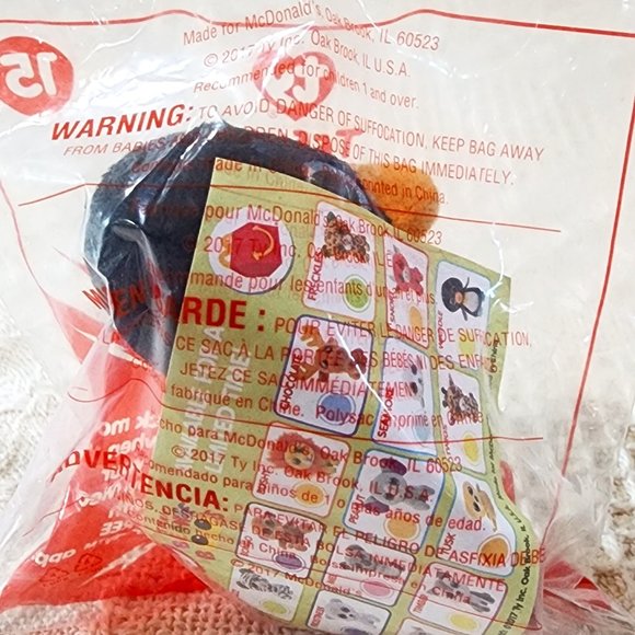 McDonalds 2017 Happy Meal Toy: WADDLE PENGUIN TY Teenie Beanie Boo #15 - NEW - Picture 3 of 4